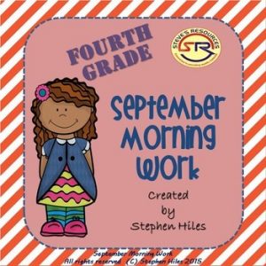 September Morning Work: Fourth Grade