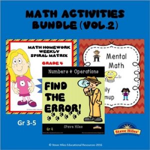Math Activities Bundle (Vol.2)
