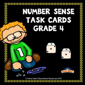 Number Sense Task Cards: Gr 4