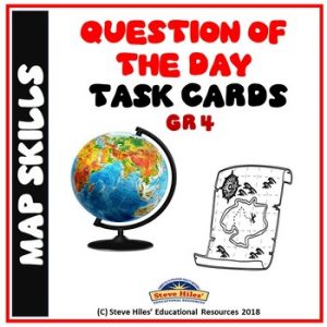 Map Skills: Question of the Day Task Cards