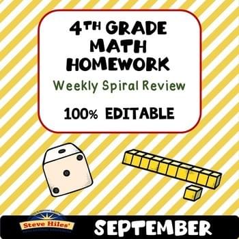 Math Homework Weekly Spiral Review
