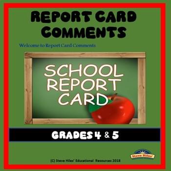 Report Card Comments (80 Ready-Made Comments)