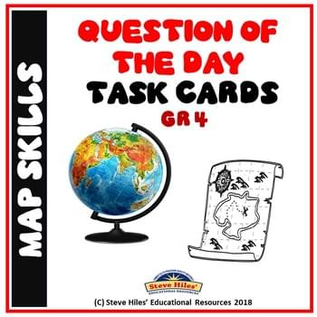 Map Skills: Question of the Day Task Cards