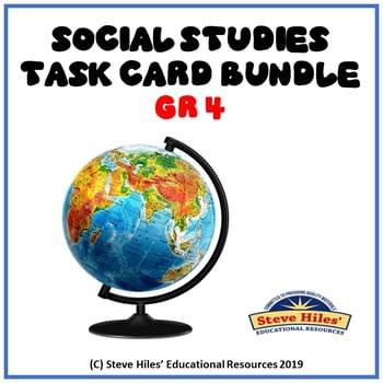 Social Studies Task Card Bundle